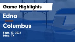 Edna  vs Columbus  Game Highlights - Sept. 17, 2021