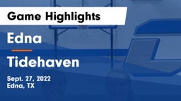 Edna  vs Tidehaven  Game Highlights - Sept. 27, 2022