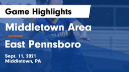 Middletown Area  vs East Pennsboro  Game Highlights - Sept. 11, 2021