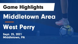 Middletown Area  vs West Perry  Game Highlights - Sept. 25, 2021
