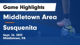 Middletown Area  vs Susquenita  Game Highlights - Sept. 26, 2022