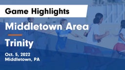 Middletown Area  vs Trinity  Game Highlights - Oct. 5, 2022