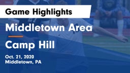 Middletown Area  vs Camp Hill Game Highlights - Oct. 21, 2020