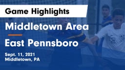 Middletown Area  vs East Pennsboro  Game Highlights - Sept. 11, 2021
