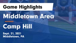 Middletown Area  vs Camp Hill  Game Highlights - Sept. 21, 2021