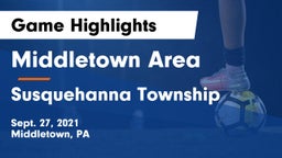 Middletown Area  vs Susquehanna Township  Game Highlights - Sept. 27, 2021