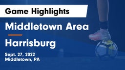 Middletown Area  vs Harrisburg  Game Highlights - Sept. 27, 2022