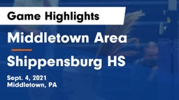 Middletown Area  vs Shippensburg HS Game Highlights - Sept. 4, 2021