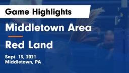 Middletown Area  vs Red Land  Game Highlights - Sept. 13, 2021