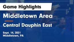 Middletown Area  vs Central Dauphin East  Game Highlights - Sept. 14, 2021