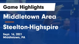 Middletown Area  vs Steelton-Highspire  Game Highlights - Sept. 16, 2021