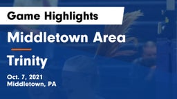 Middletown Area  vs Trinity Game Highlights - Oct. 7, 2021