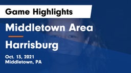 Middletown Area  vs Harrisburg Game Highlights - Oct. 13, 2021