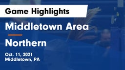 Middletown Area  vs Northern Game Highlights - Oct. 11, 2021