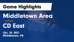 Middletown Area  vs CD East Game Highlights - Oct. 18, 2021