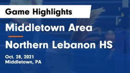 Middletown Area  vs Northern Lebanon HS Game Highlights - Oct. 28, 2021