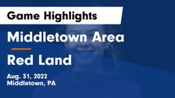 Middletown Area  vs Red Land  Game Highlights - Aug. 31, 2022