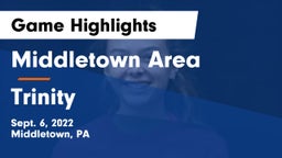 Middletown Area  vs Trinity  Game Highlights - Sept. 6, 2022