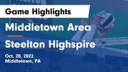 Middletown Area  vs Steelton Highspire Game Highlights - Oct. 20, 2022