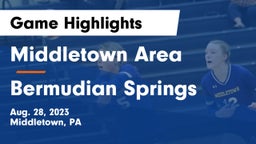 Middletown Area  vs Bermudian Springs  Game Highlights - Aug. 28, 2023