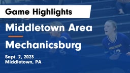 Middletown Area  vs Mechanicsburg  Game Highlights - Sept. 2, 2023