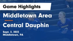 Middletown Area  vs Central Dauphin  Game Highlights - Sept. 2, 2023