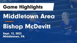 Middletown Area  vs Bishop McDevitt  Game Highlights - Sept. 12, 2023