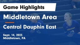 Middletown Area  vs Central Dauphin East  Game Highlights - Sept. 14, 2023