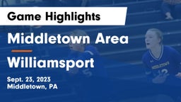 Middletown Area  vs Williamsport  Game Highlights - Sept. 23, 2023