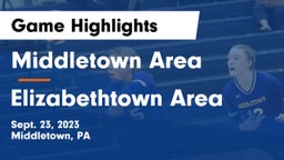 Middletown Area  vs Elizabethtown Area  Game Highlights - Sept. 23, 2023
