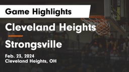 Cleveland Heights  vs Strongsville  Game Highlights - Feb. 23, 2024