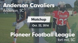 Matchup: Anderson Cavaliers vs. Pioneer Football League 2016