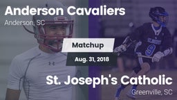 Matchup: Anderson Cavaliers vs. St. Joseph's Catholic  2018