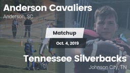 Matchup: Anderson Cavaliers vs. Tennessee Silverbacks 2019