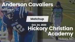 Matchup: Anderson Cavaliers vs. Hickory Christian Academy 2020