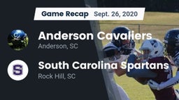 Recap: Anderson Cavaliers  vs. South Carolina Spartans 2020