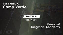 Matchup: Camp Verde vs. Kingman Academy  2016