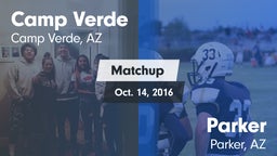 Matchup: Camp Verde vs. Parker  2016