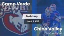 Matchup: Camp Verde vs. Chino Valley  2018
