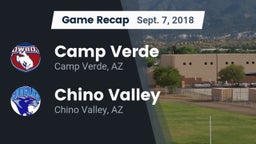 Recap: Camp Verde  vs. Chino Valley  2018