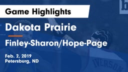 Dakota Prairie  vs Finley-Sharon/Hope-Page  Game Highlights - Feb. 2, 2019