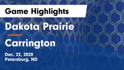 Dakota Prairie  vs Carrington Game Highlights - Dec. 22, 2020