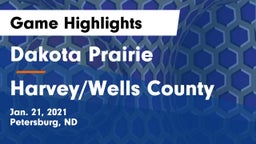 Dakota Prairie  vs Harvey/Wells County Game Highlights - Jan. 21, 2021