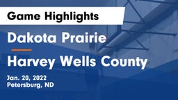 Dakota Prairie  vs Harvey Wells County Game Highlights - Jan. 20, 2022