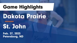 Dakota Prairie   vs St. John  Game Highlights - Feb. 27, 2023