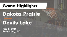 Dakota Prairie   vs Devils Lake  Game Highlights - Jan. 5, 2024