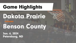 Dakota Prairie   vs Benson County  Game Highlights - Jan. 6, 2024
