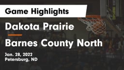Dakota Prairie  vs Barnes County North Game Highlights - Jan. 28, 2022