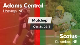 Matchup: Adams Central High vs. Scotus  2016