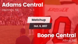 Matchup: Adams Central High vs. Boone Central  2017